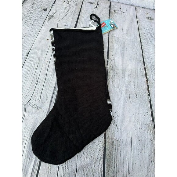 19" Disney The Nightmare Before Christmas Jack Skellington Knit Xmas Stocking - Picture 2 of 4